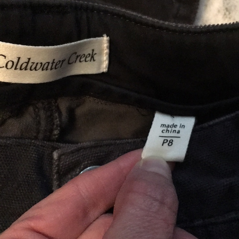 Coldwater Creek gray corduroy pants - Picture 5 of 8